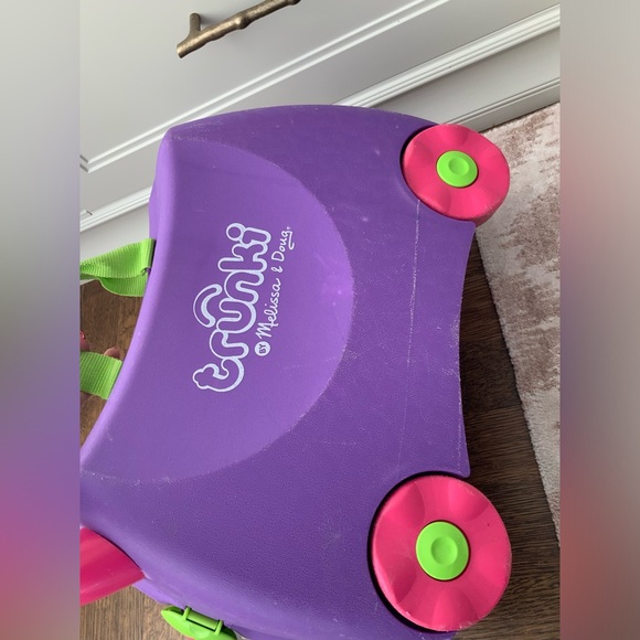 MELISSA & DOUG Trunki Ride On Luggage Hardshell Children’s Pink Purple unisex - Picture 10 of 16